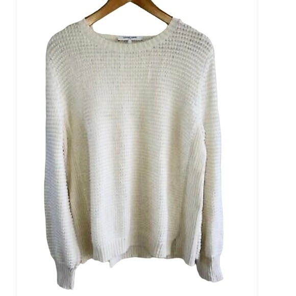 GERARD DAREL Paris Luby Texture Knit Wool Sweater In Ecru L - Picture 2 of 8